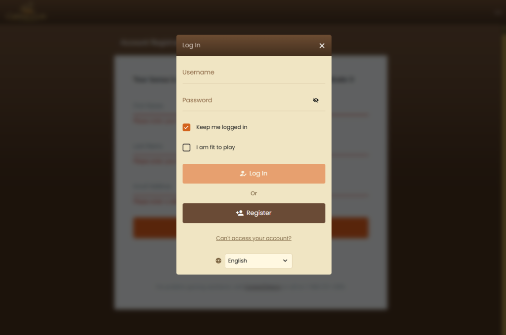 Captain Cooks Casino login